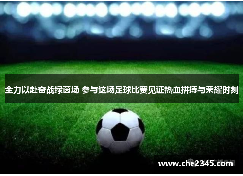 全力以赴奋战绿茵场 参与这场足球比赛见证热血拼搏与荣耀时刻
